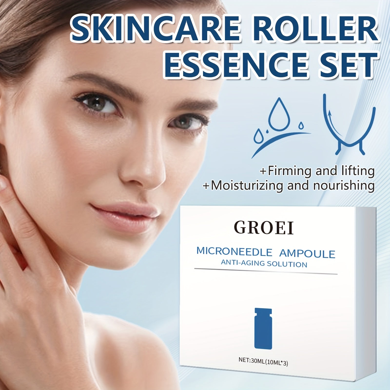 Firming Collagen Roller Serum – Moisturizing Essence for Elastic Skin