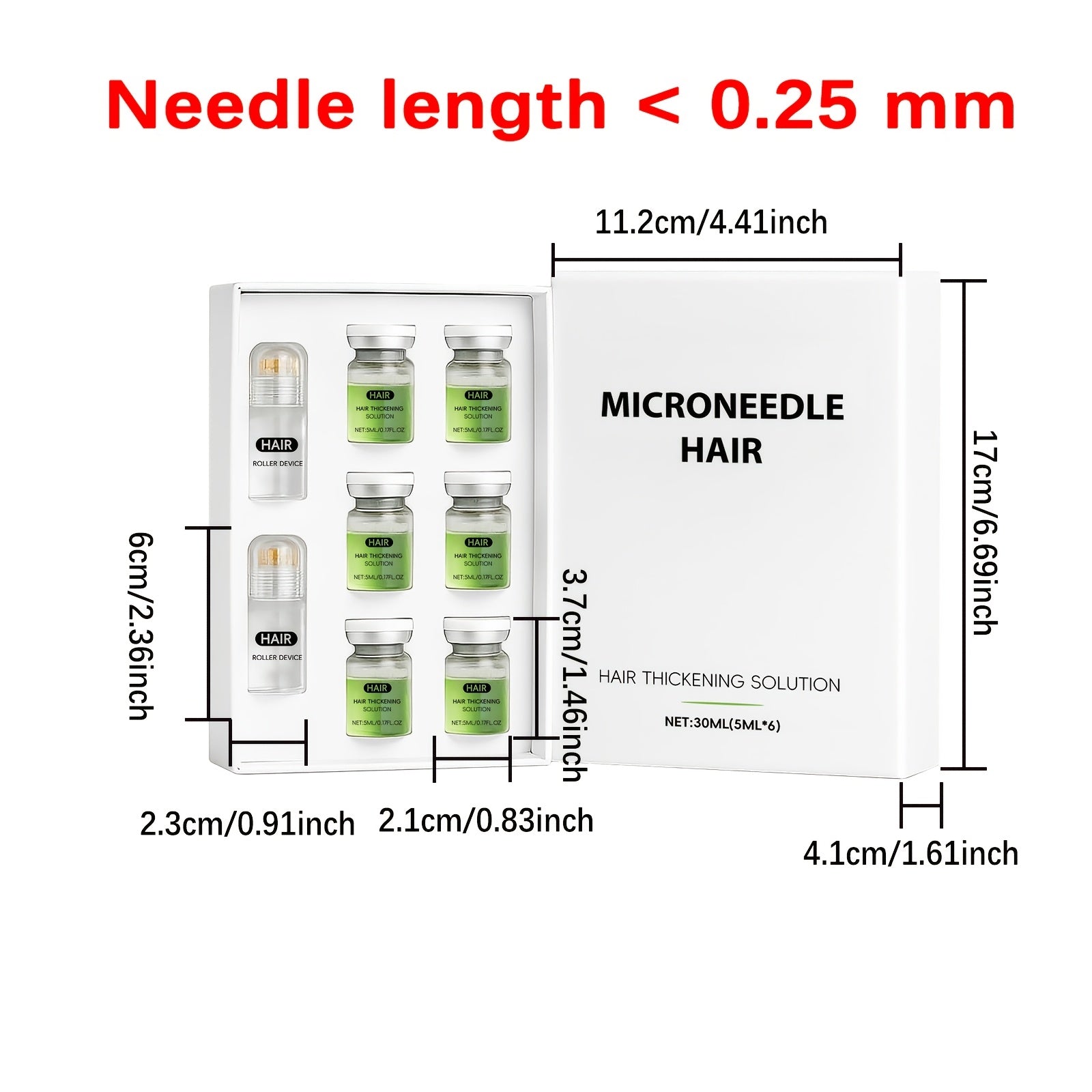 Hair Absorption Booster – Microneedle Roller Set for Smoother Hair