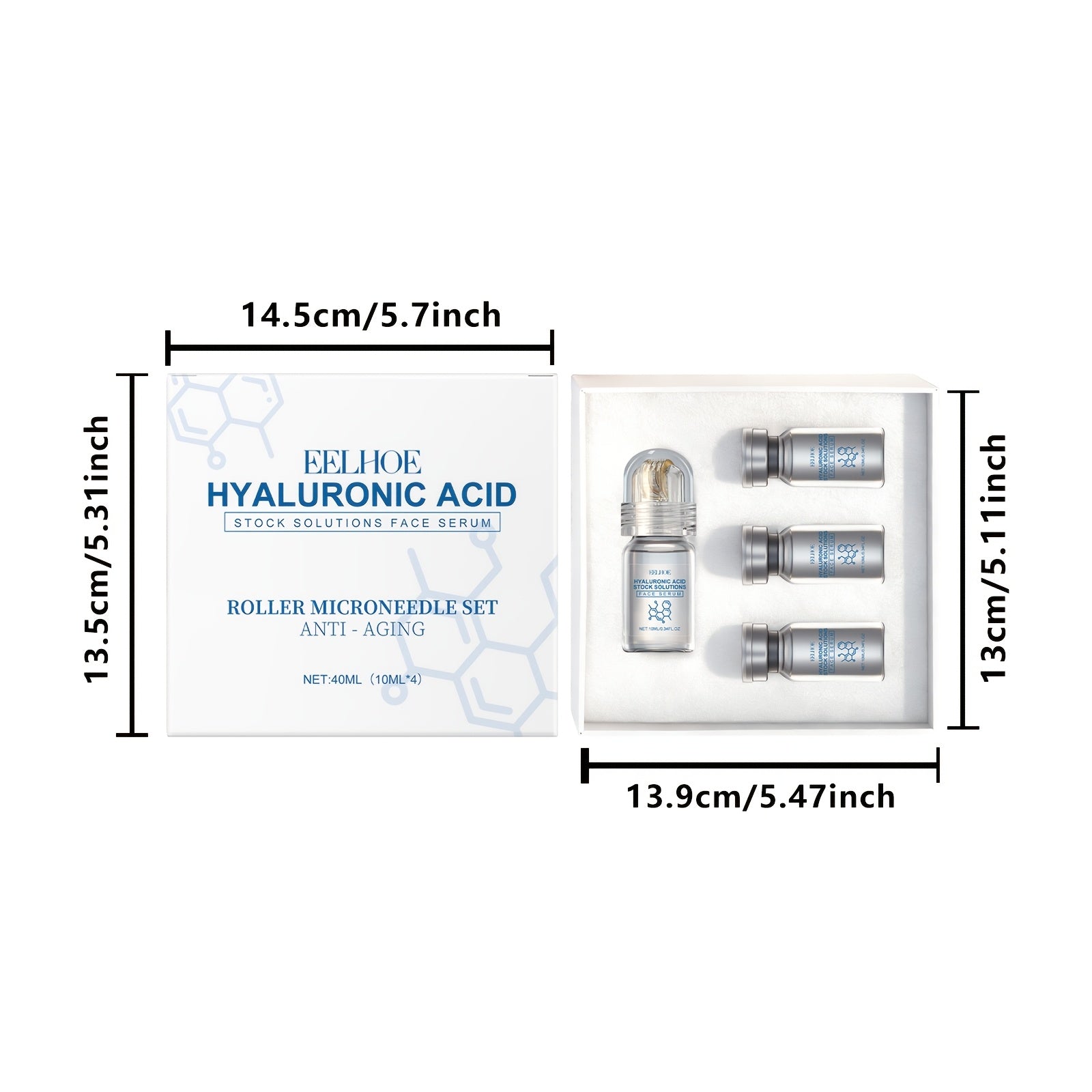 Brightening & Firming Niacinamide Roller Set – 4 Serums Included