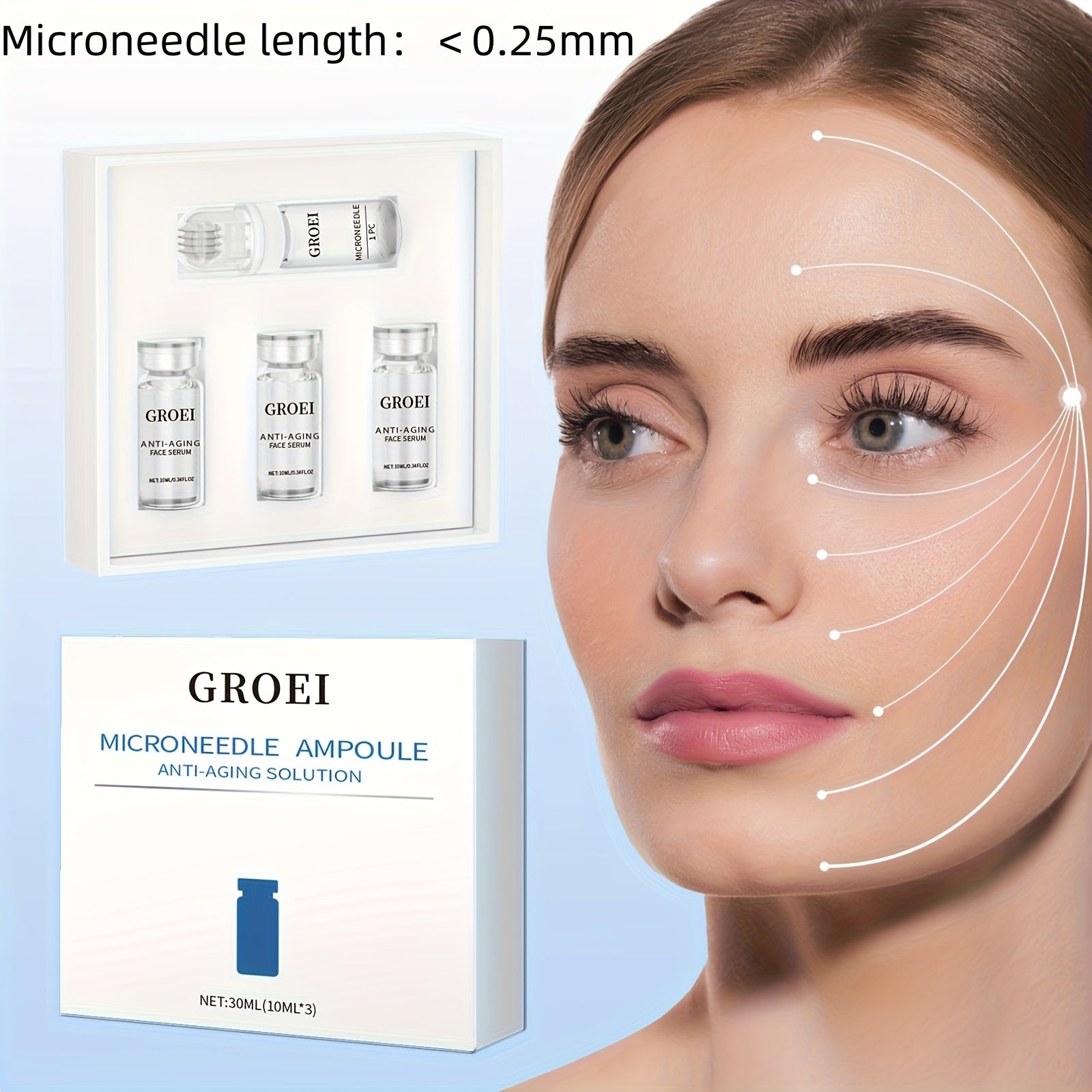 Firming Collagen Roller Serum – Moisturizing Essence for Elastic Skin